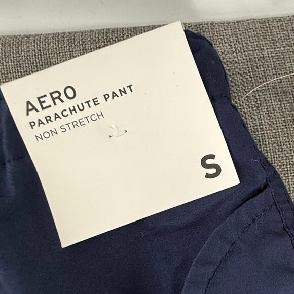 NEW! Aeropostale AERO Parachute Pants Blue Pockets Small $59.95 Baggy Cotton - Picture 5 of 13